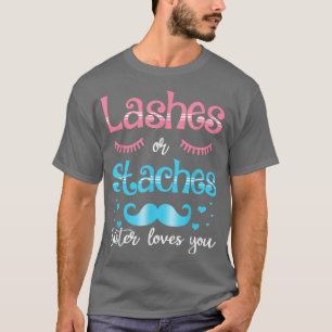 Lashes of staches zuster houdt van je sekse t-shirt