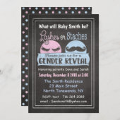 Lashes of Stages gender onthullen uitnodiging (Voorkant / Achterkant)