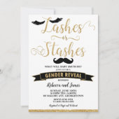 Lashes of Stashes Geslacht onthullen Baby shower G Kaart (Voorkant)