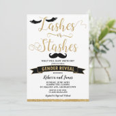 Lashes of Stashes Geslacht onthullen Baby shower G Kaart (Staand voorkant)