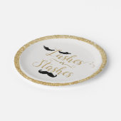 Lashes of Stashes Geslacht onthullen Baby shower Papieren Bordje (Gekanteld)