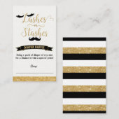 Lashes of Stashes Geslacht onthullen gouden luier  Informatiekaartje (Voorkant / Achterkant)