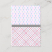 "Lashes or Staches" Modern Gender Reopenbaarmaking Advieskaart (Achterkant)