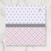 "Lashes or Staches" Modern Gender Reopenbaarmaking Bedankjes Labels (Achterkant)