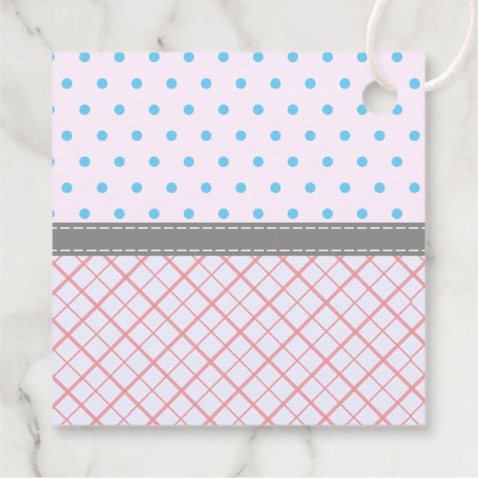 "Lashes or Staches" Modern Gender Reopenbaarmaking Bedankjes Labels (Achterkant)