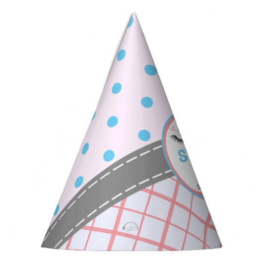 "Lashes or Staches" Modern Gender Reopenbaarmaking Feesthoedjes (Links)