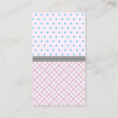 "Lashes or Staches" Modern Gender Reopenbaarmaking Informatiekaartje (Achterkant)