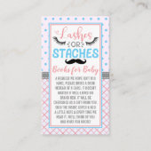 "Lashes or Staches" Modern Gender Reopenbaarmaking Informatiekaartje (Voorkant)