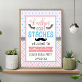 "Lashes or Staches" Poster