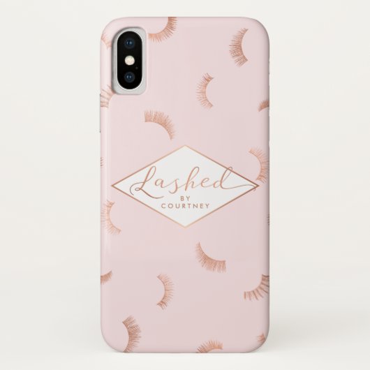 Lashes patroonroze/Roos Gold Case-Mate iPhone Case (Achterkant)