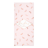 Lashes patroonroze/Roos Gold Reclamekaart (Achterkant)