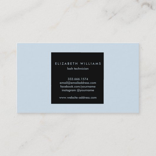 Lashes Pattern Lash Salon Visitekaartje (Achterkant)