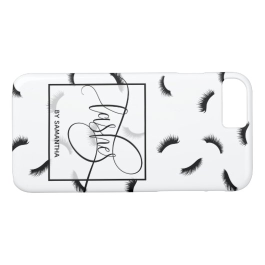 Lashes Pattern Lots Lots of Lashes Eyelash Artist Case-Mate iPhone Case (Achterkant (Horizontaal))