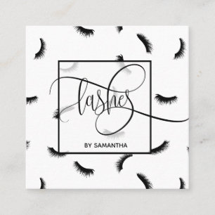 Lashes Pattern Lots Lots of Lashes Eyelash Artist Vierkante Visitekaartje