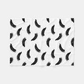 Lashes Pattern Modern Eyelash Print Fleece Deken (Voorkant (Horizontaal))