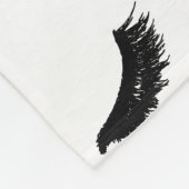 Lashes Pattern Modern Eyelash Print Fleece Deken (Hoek)
