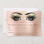 Lashes Roos Gold Blush Makeup Certificate Gift (Voorkant)