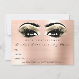 Lashes Roos Gold Blush Makeup Certificate Gift