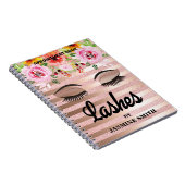 Lashes Roos Gold Glitter Appointment Planner Notitieboek (Rechterzijde)