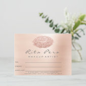 Lashes Roos Gold Pink Makeup Certificate Gift Grey (Staand voorkant)