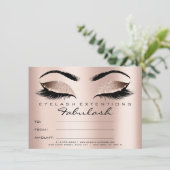 Lashes Roos Gold Pink Makeup Certificate Gift SPA (Staand voorkant)