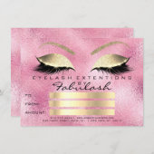 Lashes Roos Pink Gold Makeup Certificate Cadeaus (Voorkant / Achterkant)