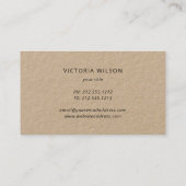 Lashes Rustic kraft make-up kunstenaar eyelash Bus Visitekaartje (Achterkant)