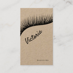 Lashes Rustic kraft make-up kunstenaar eyelash Bus Visitekaartje