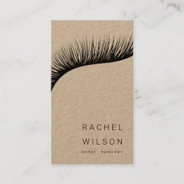 Lashes Rustic kraft make-up kunstenaar eyelash Visitekaartje