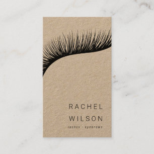 Lashes Rustic kraft make-up kunstenaar eyelash Visitekaartje