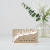 Lashes Rustic kraft make-up kunstenaar eyelash Visitekaartje (Staand voorkant)