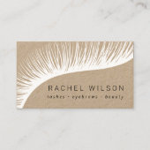 Lashes Rustic kraft make-up kunstenaar eyelash Visitekaartje (Voorkant)