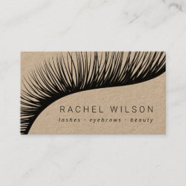 Lashes Rustic kraft make-up kunstenaar eyelash Visitekaartje
