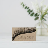 Lashes Rustic kraft make-up kunstenaar eyelash Visitekaartje (Staand voorkant)