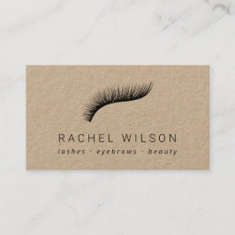 Lashes Rustic kraft make-up kunstenaar eyelash Visitekaartje