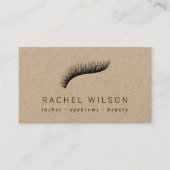 Lashes Rustic kraft make-up kunstenaar eyelash Visitekaartje (Voorkant)