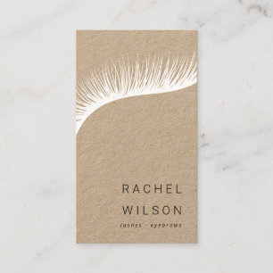 Lashes Rustic kraft make-up kunstenaar eyelash Visitekaartje