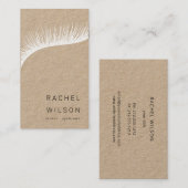 Lashes Rustic kraft make-up kunstenaar eyelash Visitekaartje (Voorkant / Achterkant)