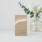 Lashes Rustic kraft make-up kunstenaar eyelash Visitekaartje (Staand voorkant)