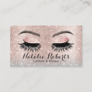 Lashes Salon Eyelash Extensions Blush Roos Gold Visitekaartje