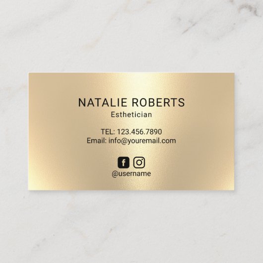 Lashes Salon Makeup Artiest Gold Drift Loyalty (Achterkant)