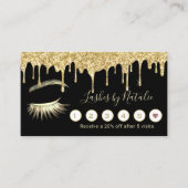 Lashes Salon Makeup Artiest Gold Drift Loyalty (Voorkant)