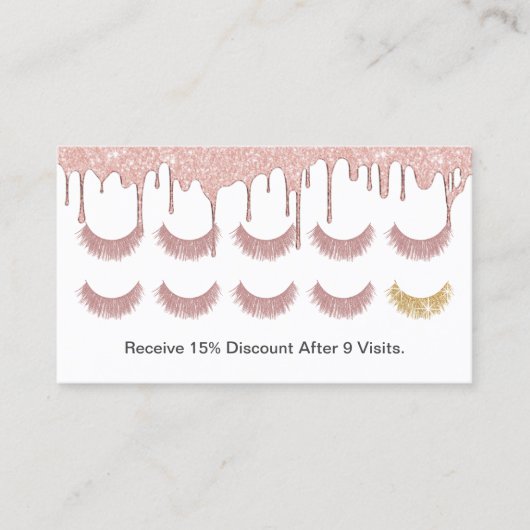 Lashes Salon Roos Gold Dripping Loyalty (Voorkant)