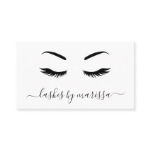 Lashes Simple Minimalist Black en White Elegant