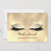 Lashes SPA Make-up Certificaat Cadeau Champagne (Achterkant)