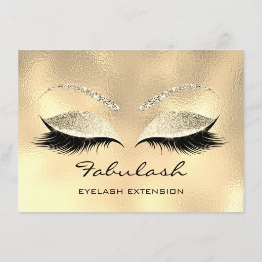 Lashes SPA Make-up Certificaat Cadeau Champaigne (Achterkant)