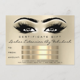 Lashes SPA Makeup Certificate Gift Eyes