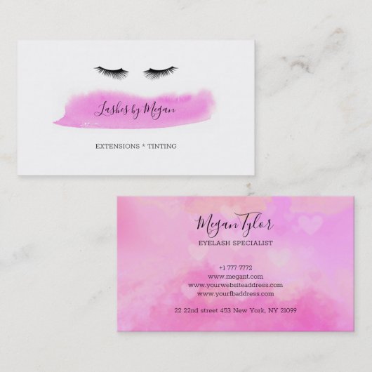 Lashes Specialist Visitekaartje (Voorkant / Achterkant)