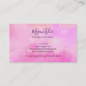 Lashes Specialist Visitekaartje (Achterkant)