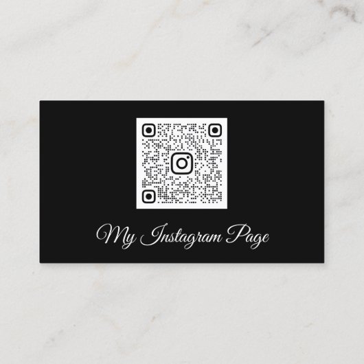 Lashes Studio Custom Qr Code Black Gold Visitekaartje (Achterkant)